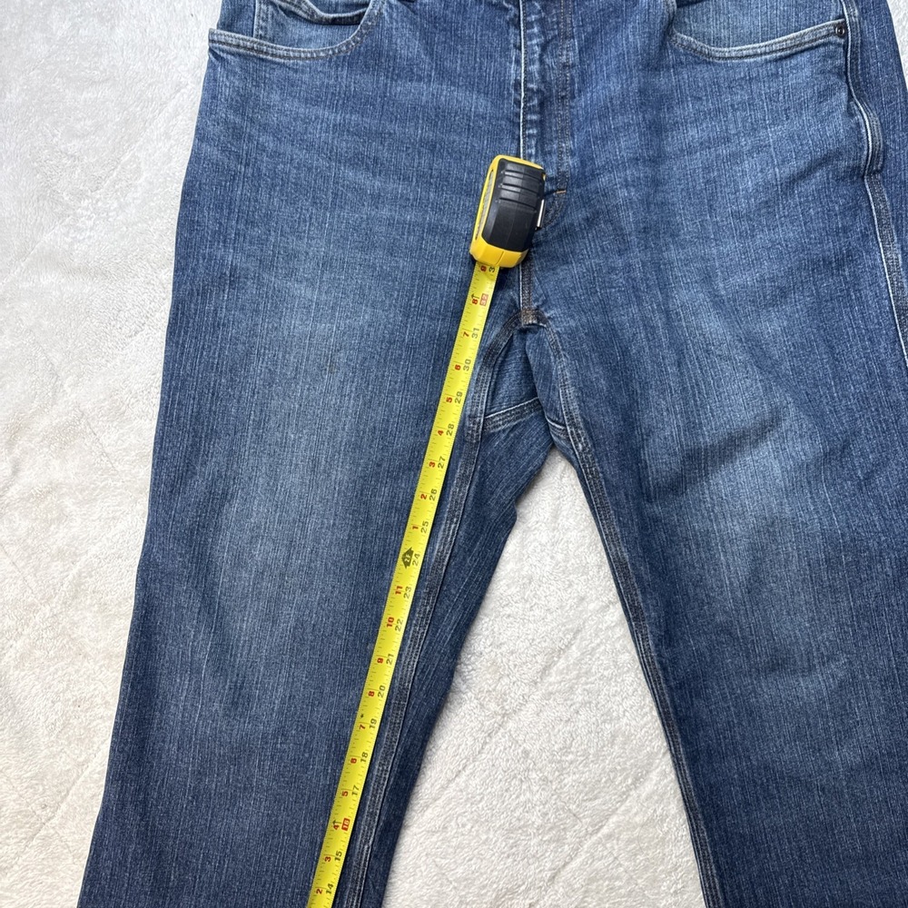 Duluth Trading Co Flex Ballroom Jeans Mens 36x32 Relaxed Fit Denim Blue Pants - Picture 6 of 11